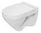 Подвесной унитаз «Sanita Luxe» Attica WC.WH/Attica/DM/WHT.G/S1 белый с сиденьем дюропласт с микролифтом белое, фото №1
