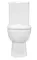 Унитаз компакт «Sanita Luxe» Quadro Slim WC.CC/Quadro/2-SlimDM/WHT.G/S1 белый с сиденьем дюропласт с микролифтом белое, картинка №2