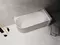 Ванна акриловая «Abber» AB9412-1.5 R 150/75 с каркасом с сифоном белая правая, картинка №2