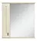 Зеркальный шкаф «Misty» Лувр 75 с подсветкой слоновая кость левый, фото №1