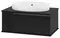 Тумба с раковиной «Brevita» Savoy 80 (Doppia 65) подвесная чёрная, фото №1 Тумба с раковиной «Brevita» Savoy 80 (Doppia 65) подвесная чёрная, фото №1