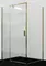 Душевой угол-ограждение «WasserKRAFT» Aisch 55P06 120/80 прозрачный/матовое золото без поддона универсальный, фото №1