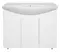 Тумба с раковиной «Misty» Чегет 105 (Лагуна 105) белая, картинка №2