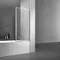 Шторка на ванну стеклянная «Vincea» VSB-41700CL 70/140 прозрачная/хром универсальная, картинка №2
