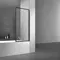 Шторка на ванну стеклянная «Vincea» VSB-41700CLB 70/140 прозрачная/чёрная универсальная, картинка №2