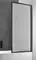 Шторка на ванну стеклянная «Vincea» VSB-41700FLB 70/140 рифленая/чёрная универсальная, фото №1