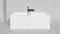 Ванна из литьевого мрамора «Salini» Orlanda Axis 170/75 S-Sense с ножками без сифона белая глянцевая, картинка №2