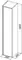 Пенал «Allen Brau» Activity 35 L подвесной белый матовый/олива браш 307964 левый, изображение №4