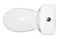 Унитаз компакт «Sanita» Эталон комфорт WC.CC/Etalon/2-ТM/WHT.G/S1 белая с сиденьем полипропилен с микролифтом белое, изображение №4