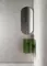 Раковина угловая «Abber» Kristall 42/42 AT2705Emerald полиэфирная смола зеленая с донным клапаном, картинка №2