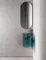 Раковина угловая «Abber» Kristall 42/42 AT2705Aquamarin полиэфирная смола бирюзовая с донным клапаном, картинка №2