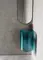 Раковина угловая «Abber» Kristall 42/42 AT2705Aquamarin полиэфирная смола бирюзовая с донным клапаном, фотография №3