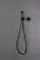 Смеситель с гигиеническим душем «Abber» Rund AF8725B чёрный матовый, фотография №3