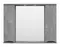 Зеркало с шкафчиком «Misty» Атлантик 100 с подсветкой серый камень, фото №1