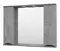 Зеркало с шкафчиком «Misty» Атлантик 100 с подсветкой серый камень, картинка №2