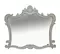 Зеркало «Misty» Bianco 100 без света белое сусальное золото, картинка №2
