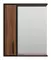Зеркало с шкафчиком «Misty» Кедр 60 без света черный, орех левый, фото №1