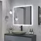 Зеркало «Misty» Нембус 800x700 с подсветкой белый, картинка №2