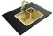 Мойка для кухни «Teka» Flexlinea RS15 50.40 PVD BRASS 54/44 нержавеющая сталь состаренная бронза, фотография №7