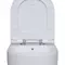 Подвесной унитаз безободковый «Berges Wasserhaus» EGO XL Rimless 082138 белый с сиденьем дюропласт с микролифтом белое, фотография №3