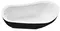 Ванна акриловая «Grossman» GR-2303MB Style 180/89 с сифоном белая/чёрная матовая, картинка №2