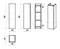 Полу-пенал «Misty» Поло 20 подвесной антрацит/дуб Галифакс белый универсальный, фотография №7