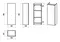 Полу-пенал «Misty» Поло 30 подвесной антрацит/дуб Галифакс белый универсальный, фотография №7