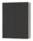 Подвесной шкаф «Misty» Поло 60 подвесной антрацит/дуб Галифакс белый универсальный, фото №1