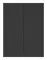 Подвесной шкаф «Misty» Поло 60 подвесной антрацит/дуб Галифакс белый универсальный, картинка №2
