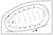 Гидромассажная ванна акриловая «Excellent» Kameleon 170/110 Nano с каркасом с сифоном белая/золото левая, картинка №2