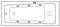 Гидромассажная ванна акриловая «Excellent» Ava 160/70 Line Nano с каркасом с сифоном белая/хром, картинка №2