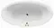 Гидромассажная ванна акриловая «Excellent» Lumina 190/95 Line Nano с каркасом с сифоном белая/золото, фото №1