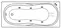 Гидромассажная ванна акриловая «Excellent» Sekwana 170/75 Line Nano с каркасом с сифоном белая/хром, картинка №2