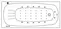Гидромассажная ванна акриловая «Whitecross» Layla 170/75 Nano с каркасом с сифоном белая/золото, картинка №2
