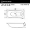 Гидромассажная ванна акриловая «Whitecross» Layla Slim 170/75 Line Nano с каркасом с сифоном белая/хром, изображение №8