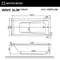 Гидромассажная ванна акриловая «Whitecross» Wave Slim 170/70 Line Nano с каркасом с сифоном белая/хром, изображение №8