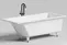 Ванна из литьевого мрамора «Salini» Cascata Kit 170/75 S-Sense с ножками с сифоном белая глянцевая, картинка №2