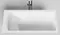 Ванна из литьевого мрамора «Salini» Cascata Kit 170/75 S-Sense с ножками с сифоном белая глянцевая, фотография №3
