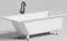 Ванна из литьевого мрамора «Salini» Cascata Kit 170/75 S-Stone с ножками с сифоном белая матовая, картинка №2