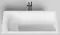 Ванна из литьевого мрамора «Salini» Cascata Kit 180/80 S-Sense с ножками с сифоном белая глянцевая, фотография №3