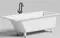 Ванна из литьевого мрамора «Salini» Cascata Kit 180/80 S-Sense с ножками с сифоном белая матовая, картинка №2