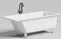 Ванна из литьевого мрамора «Salini» Cascata Kit 180/80 S-Stone с ножками с сифоном белая матовая, картинка №2