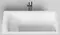 Ванна из литьевого мрамора «Salini» Cascata Kit 180/80 S-Stone с ножками с сифоном белая матовая, фотография №3