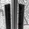 Душевой угол-ограждение «Deto» KB 100-110 Black 110/110 рисунок/чёрный без поддона универсальный, картинка №10