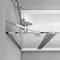 Шторка на ванну стеклянная «AM.PM Plus» Gem Plus 80/140 прозрачная/хром универсальная, фото №5