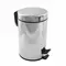 Мусорное ведро с педалью «Fora» H101 3 л хром , картинка №2 Мусорное ведро с педалью «Fora» H101 3 л хром , картинка №2
