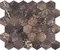 Напольная мозаика «Velsaa» Copper Slab Black Hexagone Polish. 32,2x30,9 00-00697834 brown, фото №1