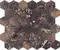 Напольная мозаика «Velsaa» Copper Slab Black Hexagone Polish. 32,2x30,9 00-00697834 brown, картинка №2