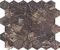 Напольная мозаика «Velsaa» Copper Slab Black Hexagone Polish. 32,2x30,9 00-00697834 brown, фотография №3