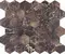 Напольная мозаика «Velsaa» Copper Slab Black Hexagone Polish. 32,2x30,9 00-00697834 brown, фото №5